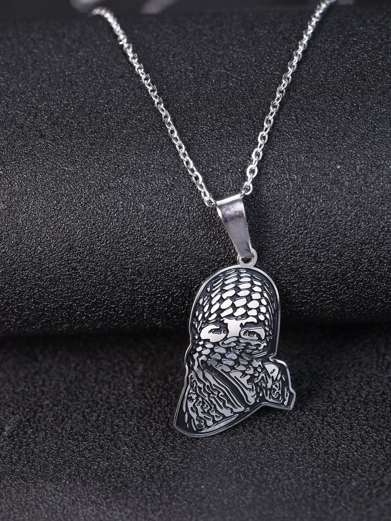 Collana in acciaio inossidabile Hamas con ciondolo di gioielli popolari, accessori per soldi islamici_voghion.com