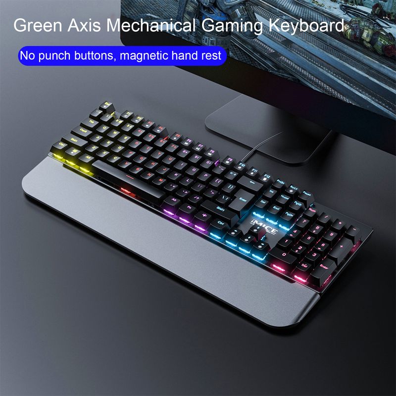 Plug Play Atmosfera Colorida Retroiluminação Multimídia Teclas de Função Resposta Rápida Digitação Interface USB RGB Com Fio_voghion.com
