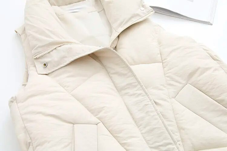 Winter Herbst Plus Größe Unten Puffer Weste Frauen CasualSleeveless Jacke Lange Bodywarm Weste Winter Ärmellose_voghion.com