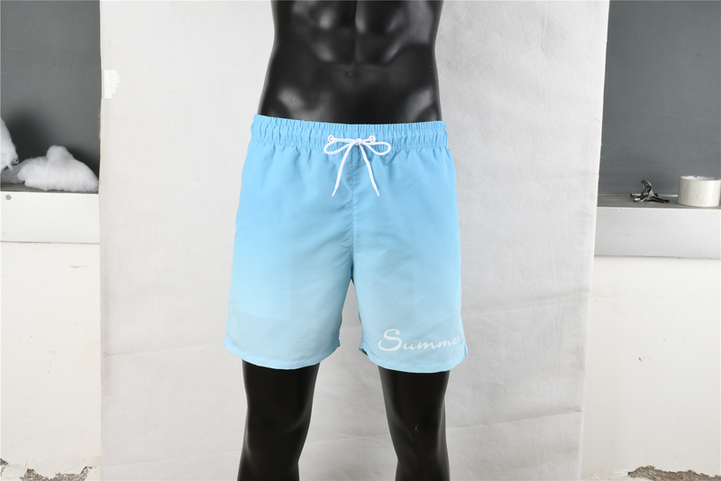 Man's clothing Gradient swim trunks Men's loose printed quarter boxer shorts Men's beach pants_voghion.com