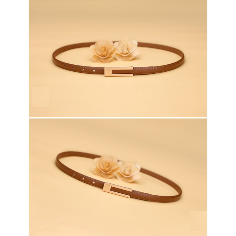 2023 Nuova Vendita Cintura Nera Vintage Piccola Cintura da Donna Semplice Classico Versatile Cintura Fine Abbinata Gonna Camicia Abito Cintura Stile Fine_voghion.com