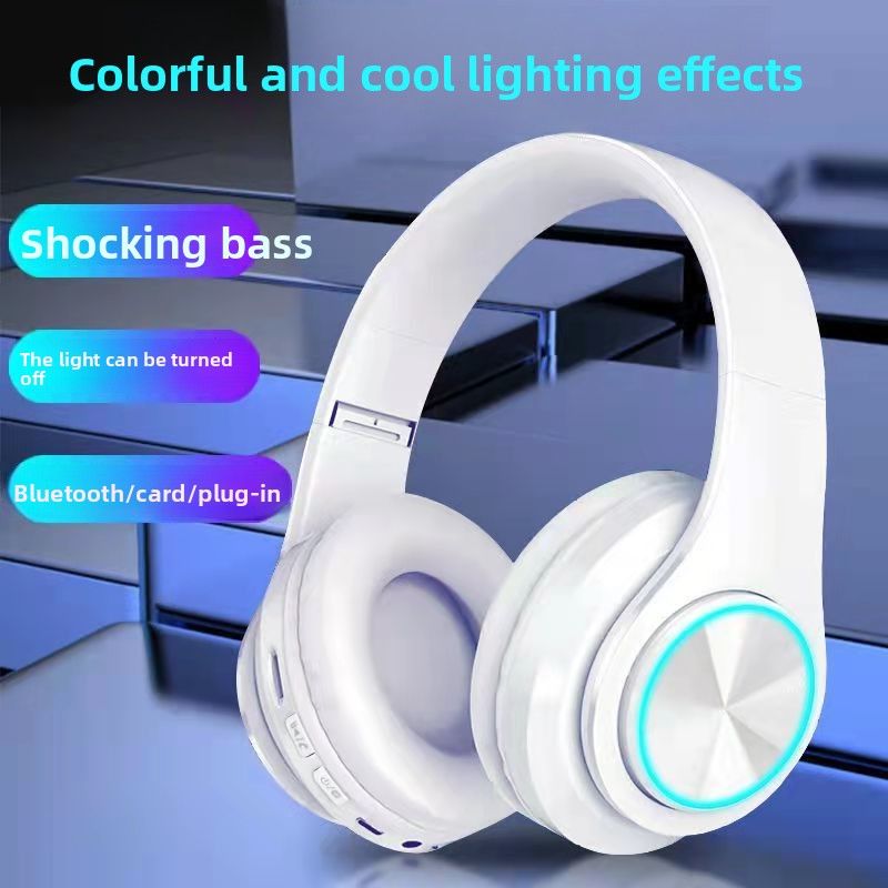 AI Intelligent Noise Reduction Heavy Bass Internet Celebrity Cross-Border Hot Item B39 Luminous Bluetooth Earphones Ultra-Long Battery Life Wireless_voghion.com