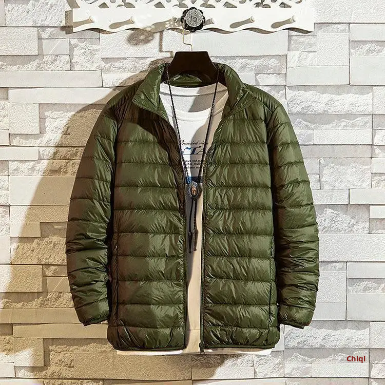 Lightweight And Padded Cotton Winter Jacket For Men, Authentic And Guaranteed, High Neck, Short, Hooded, Portable_voghion.com