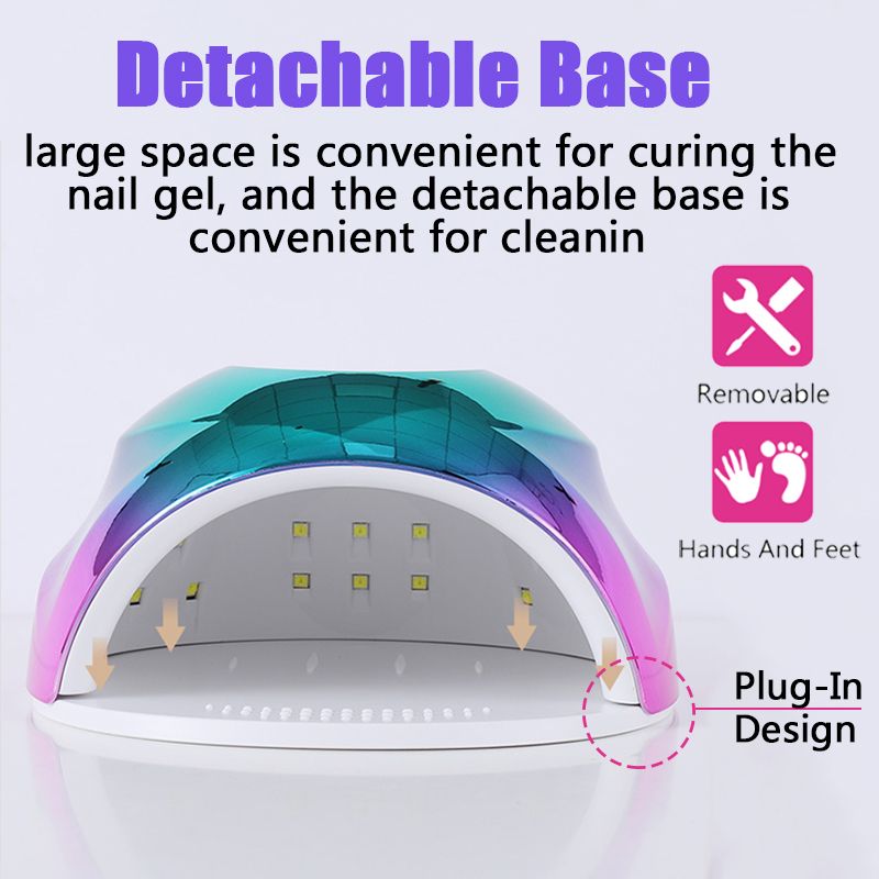 Nail Dryer UV LED Lamp For All Gel Polish With 42 LEDs Powerful Nail Drying Lamp UV Cabine With Smart Sensor Manicure Machine_voghion.com