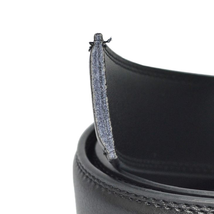 HOT New No Buckle Brand Men High Quality Male Genuine Real Leather Strap ForJeans Men's Belt 3.5cm LY35-3633_voghion.com