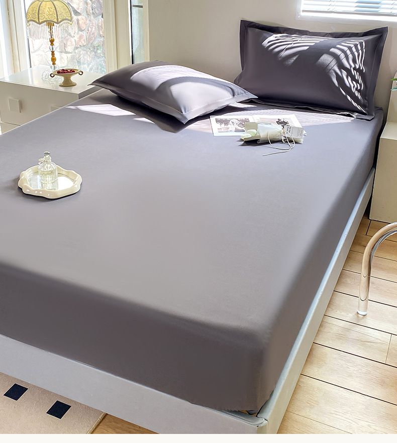Drap-housse imperméable – Protège-matelas anti-poussière et hypoallergénique – Bordure entièrement élastique – Couleurs unies modernes (plusieurs tailles et styles)_voghion.com