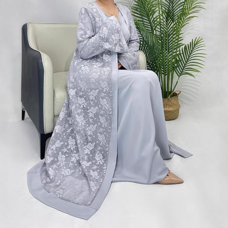 Verve Moda Muçulmana Roupas Tradicionais Islâmicas Femininas Vestido Árabe Kaftan Abaya Robe Cover-up_voghion.com