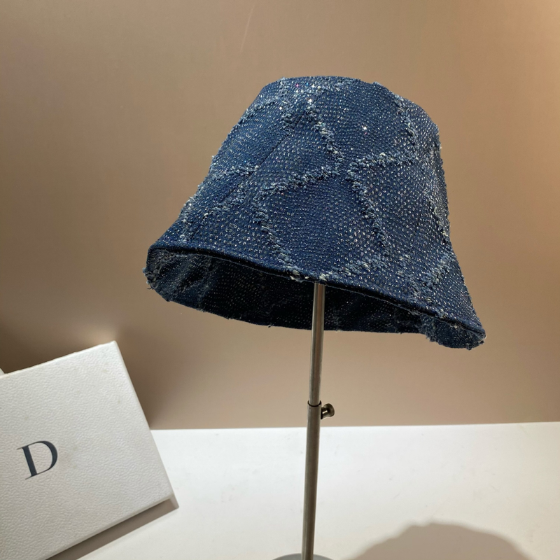 Cappello da pescatore con parasole, stile francese parigino, stile starry sky, alla moda, effetto invecchiato, per snellire il viso, 2025_voghion.com