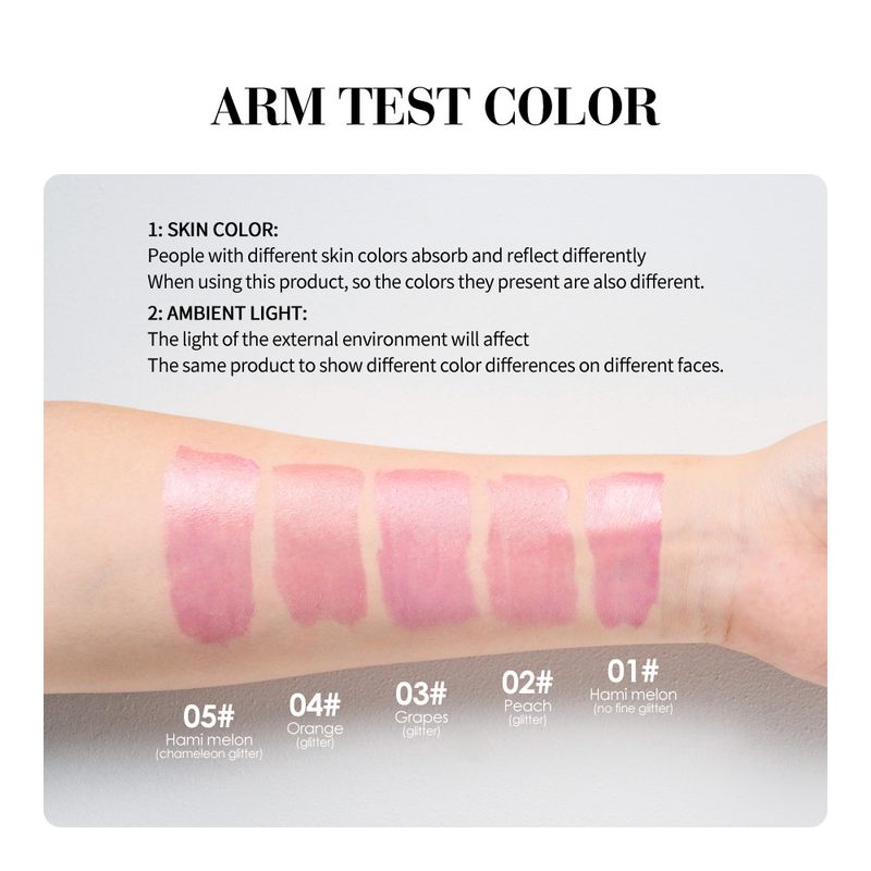 Clubday Square Tube Mirror Thermochromic Fruity Lip Oil – Transparenter Pearl Chameleon Lipgloss für anpassbaren Glanz_voghion.com