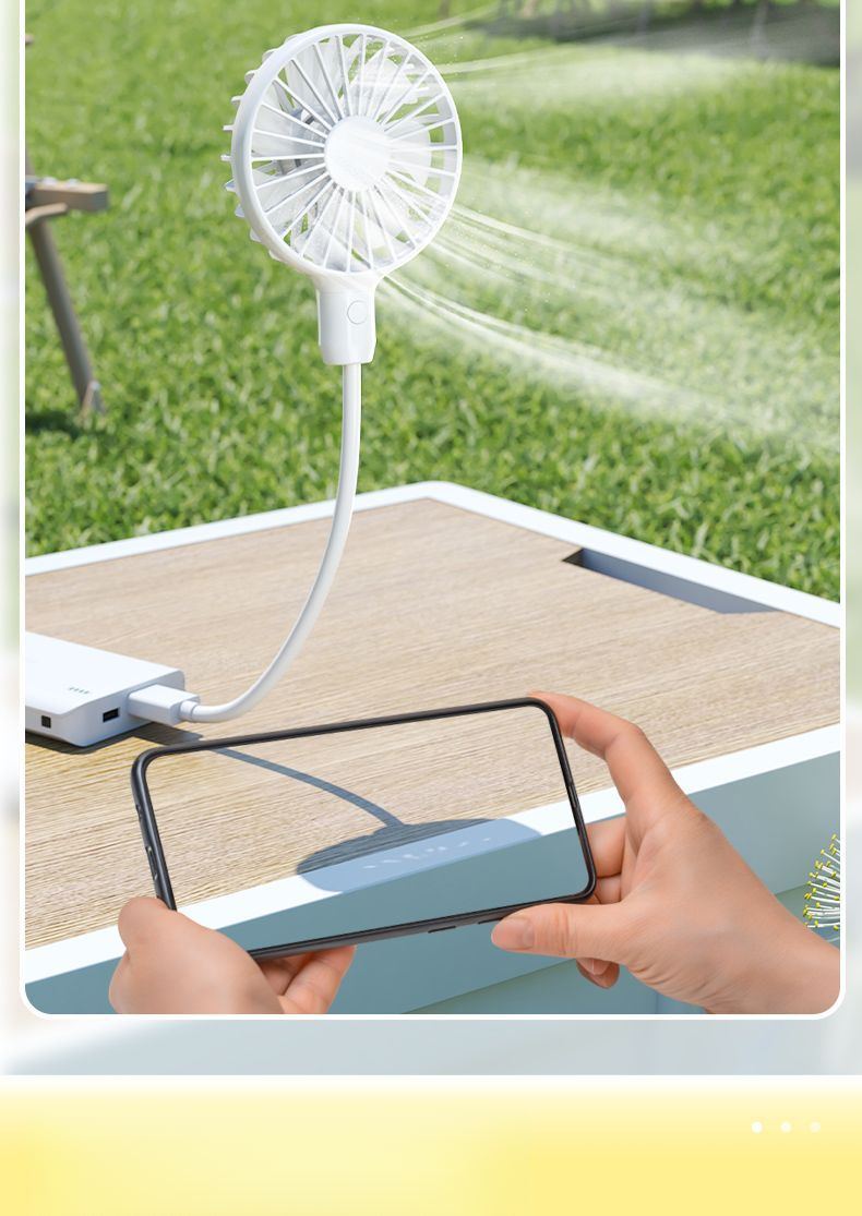 Mini batterie externe portable USB à vent puissant, refroidissement pour ordinateur portable, petit ventilateur spécial, changement d'angle, pour une utilisation au bureau_voghion.com