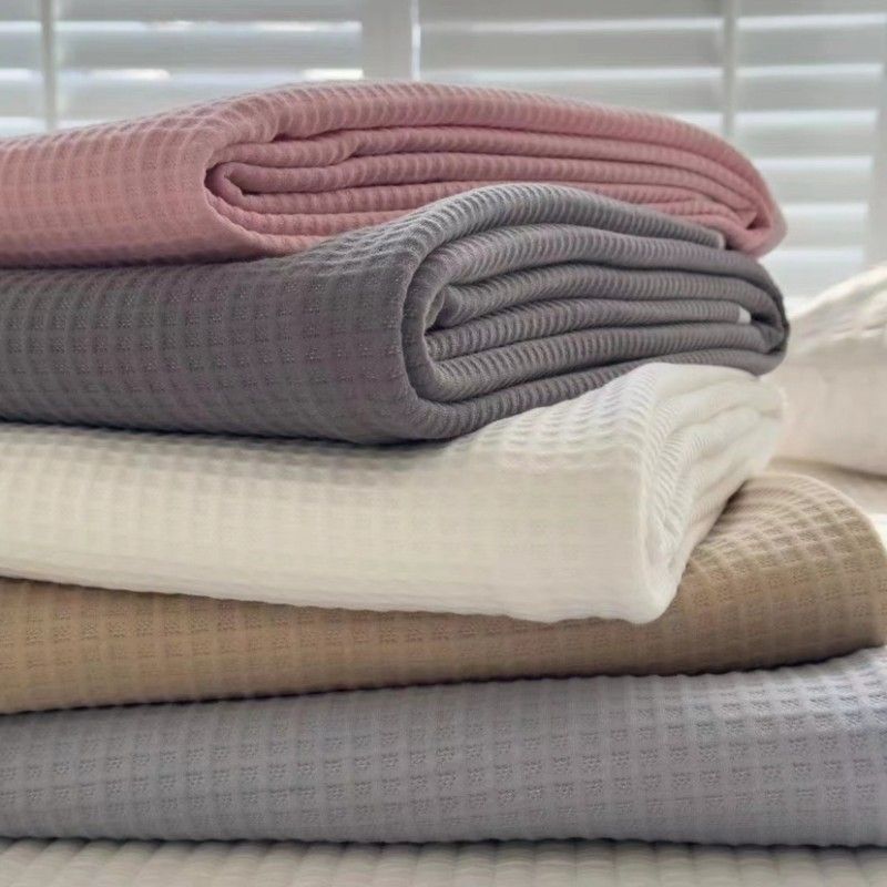 Aircondition-dyne Strikket bomuld Tencel-bomuld Dobbelt sommerkøldyne Kølig nøgen sovepose Sommerdyne Vaskbar sommertynddyne_voghion.com