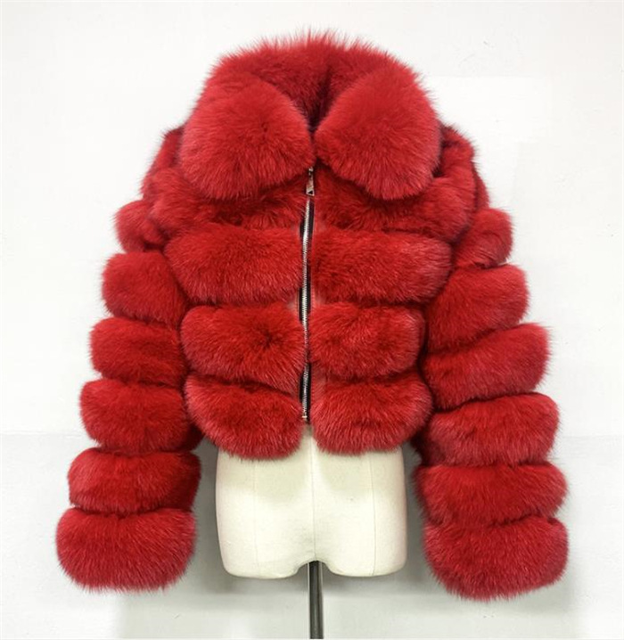 Women's sleeves imitation fur coat women's autumn and winter warm coat plush coat trendy_voghion.com