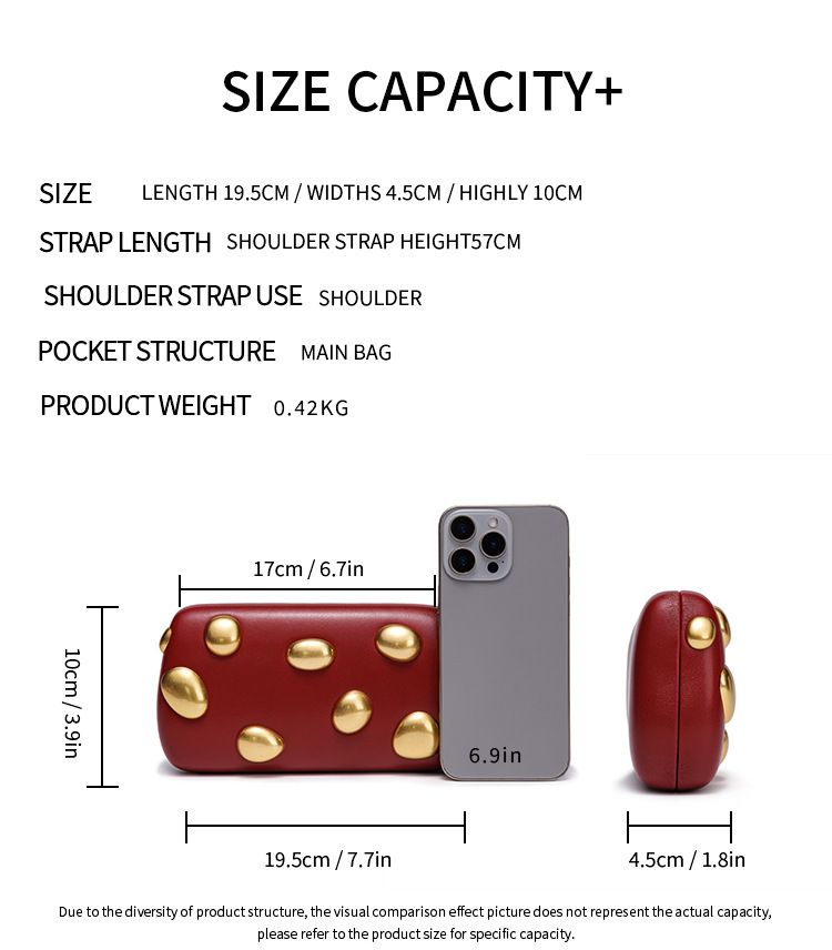 Elegancka metalowa kopertówka – minimalistyczna wieczorowa torebka damska z zapięciem magnetycznym, smukła i usztywniona (8 modnych kolorów, skóra ekologiczna, szerokość 19,5 cm)_voghion.com