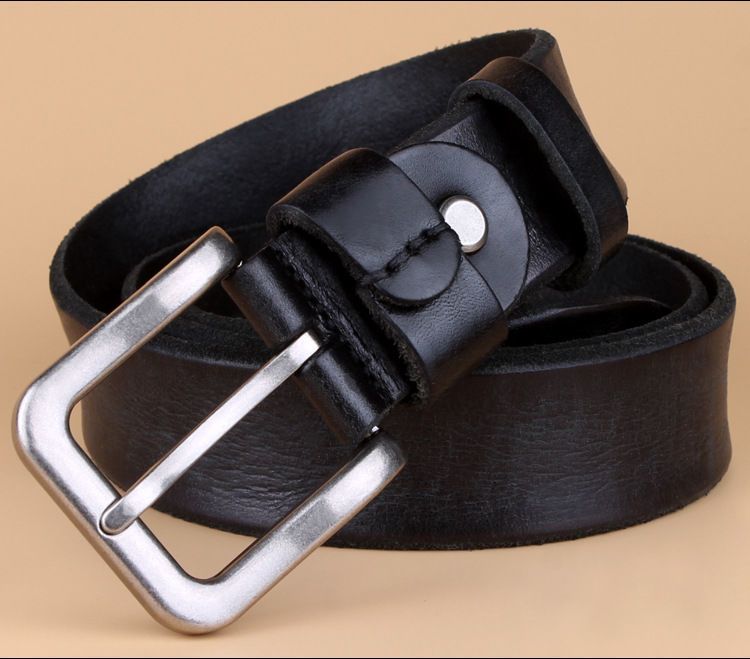 HOT High Quality Belt Men's Genuine Top Layer Pure Leather Pin Buckle Jeans Fashion Belts for Men Designer Brand_voghion.com
