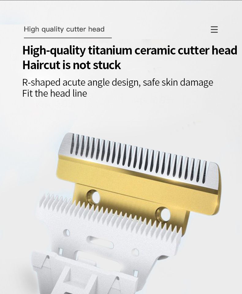 Cortapelos profesional NAITENG para hombres, niños y mascotas: recortadora inalámbrica recargable con cuchilla de titanio, ultrasilenciosa (menos de 36 dB), lavable._voghion.com