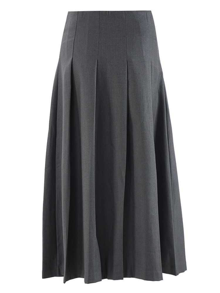 Gonna lunga a vita alta con cristalli ispirata – Elegante abito midi plissettato elasticizzato (S-XL, primavera/estate)_voghion.com