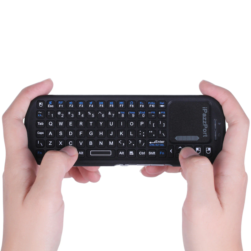 ippazport Mini Bluetooth & 2.4GHz Wireless Keyboard With Touchpad Mouse Combo For Android TV Box/PC/Tablet/PS4/Raspberry_voghion.com