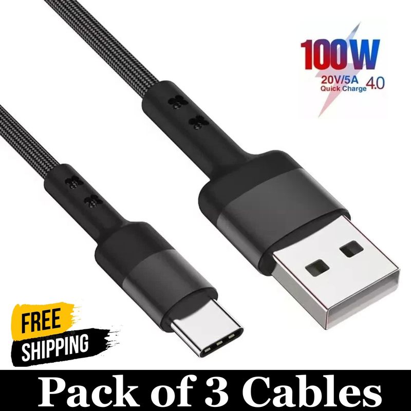 Câble de charge rapide USB A vers Type C 3A pour téléphone portable Samsung_voghion.com