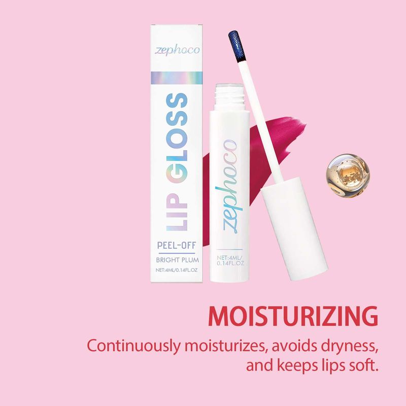 Zephoco Plum Red Peel-off Tint – Natürliche Lippenfarbe für den täglichen Gebrauch – Leicht aufzutragendes Make-up für unterwegs_voghion.com