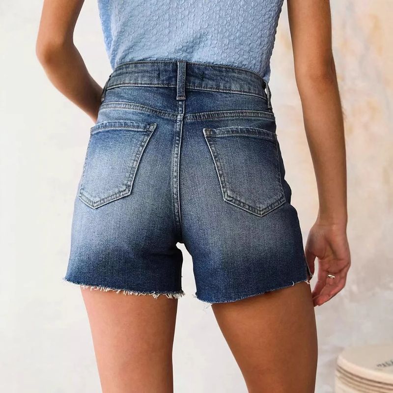 Women's Fashionable Denim Shorts And Quarter Pants_voghion.com