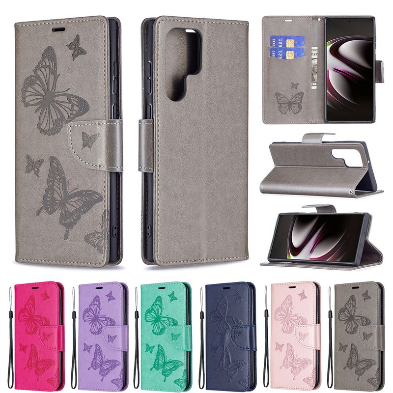 Flip leren hoesje voor Samsung Galaxy A20 A30 A40 A50 A70 A7 A750 J4 A6 2018 S23 Ultra S24 S22 Plus_voghion.com