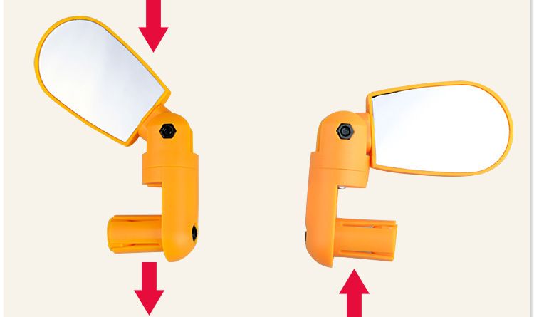Dağ Yansıtıcı Geniş Açı Ayarlanabilir Yol Bisikleti Dikiz Aynası Düz_voghion.com