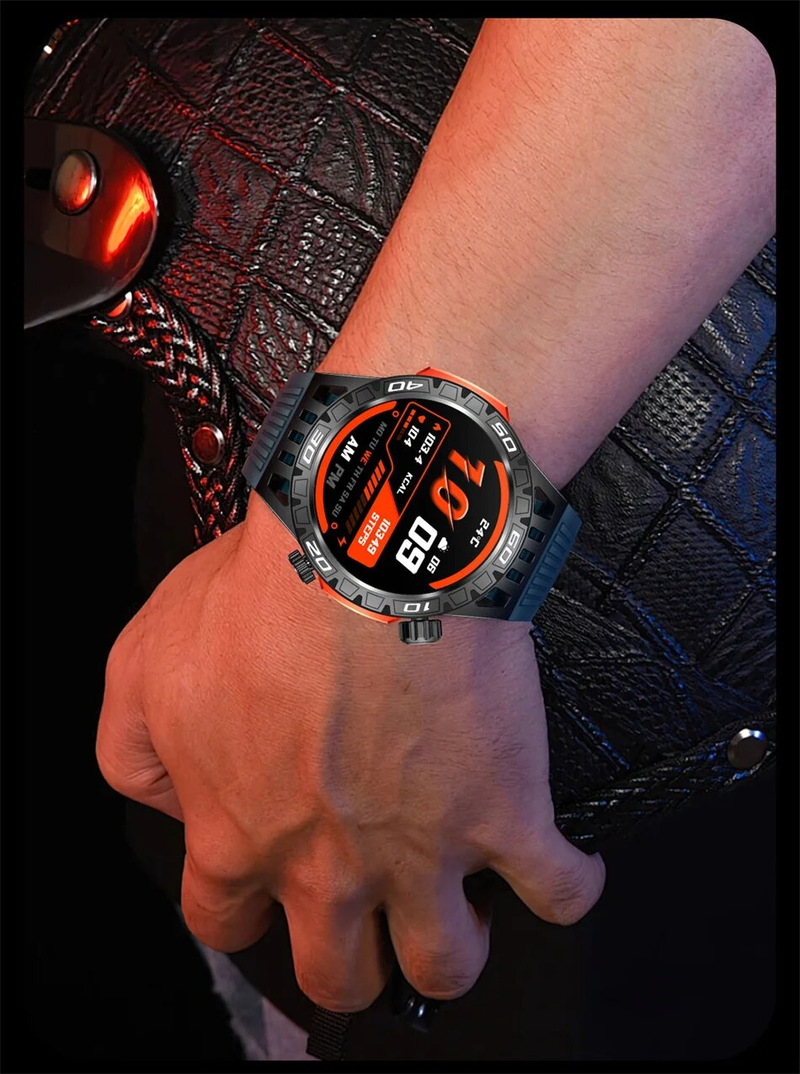 GPS-Tracking-Kompass AMOLED-Bildschirm Smart IP68 wasserdicht Outdoor Sports Fiess Uhr Bluetooth Call Männer_voghion.com