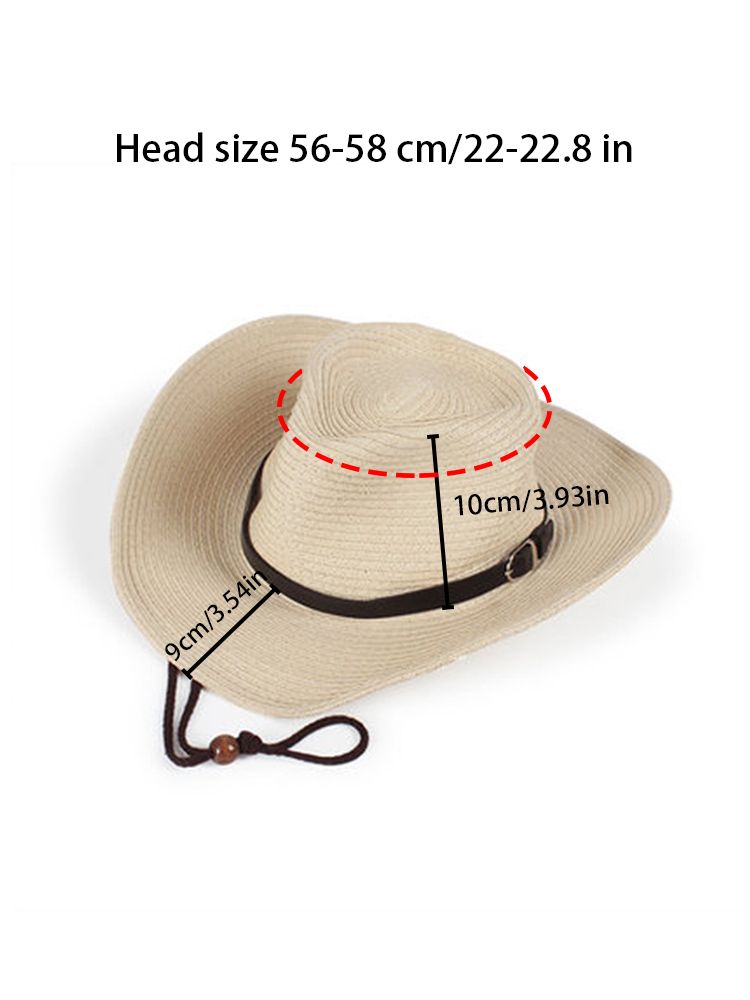 New Arrivals Summer foldable big head circumference beach large brim straw outdoor men's sun hat_voghion.com