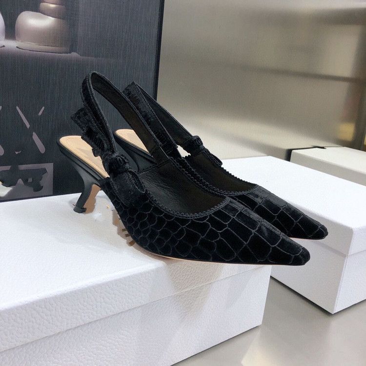 Scarpe da donna di alta qualità 2022, nuove, con fiocco blu, punta a punta, tacco alto in rilievo coccodrillo, scarpa singola_voghion.com