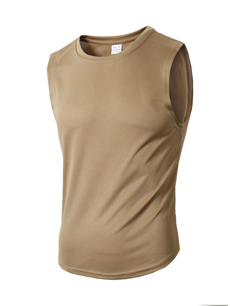 Männerkleeder Summer Gestrickte Mesh Fitness Sport Slim Weste Männer I-Form Breet Schëllerweste_voghion.com