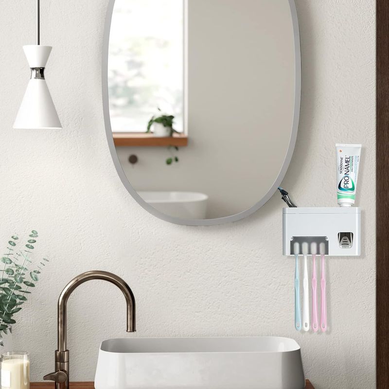 Multifunction Auto Dispenser - Covered Adhesive Bathroom Stand_voghion.com