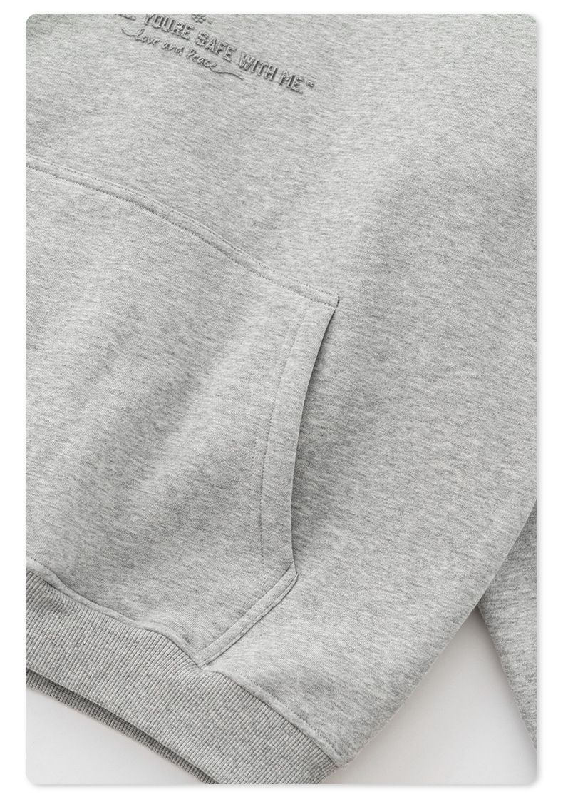Herrenbekleidung Herbst Retro Pin Print Plüsch Top Lose Schwere Kapuzenpullover Herren Trend_voghion.com