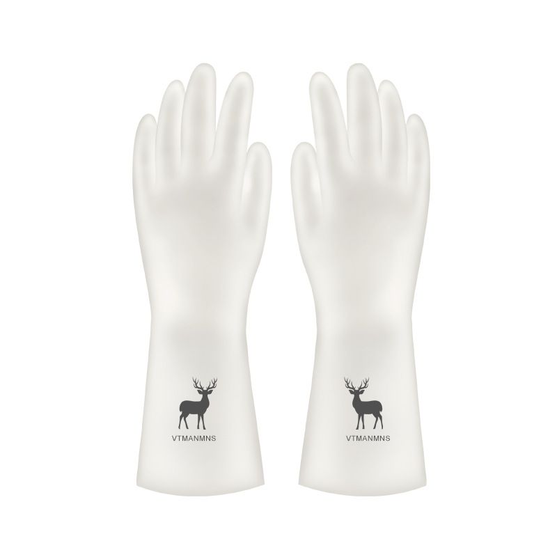 Durable Dishwashing Women, Household Kitchen Latex Cleaning Gloves, Waterproof Rubber For Laundry, Thin Work Gloves_voghion.com