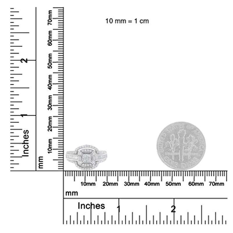 14KT White Gold Diamond Cocktail Ring (1 1/4 cttw, H-I Color, SI2-I1 Clarity)_voghion.com