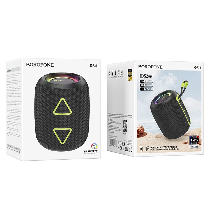 Music Festival BR36 Nuovo Bluetooth sportivo wireless con elevata qualità audio e mini altoparlante esterno collegabile_voghion.com