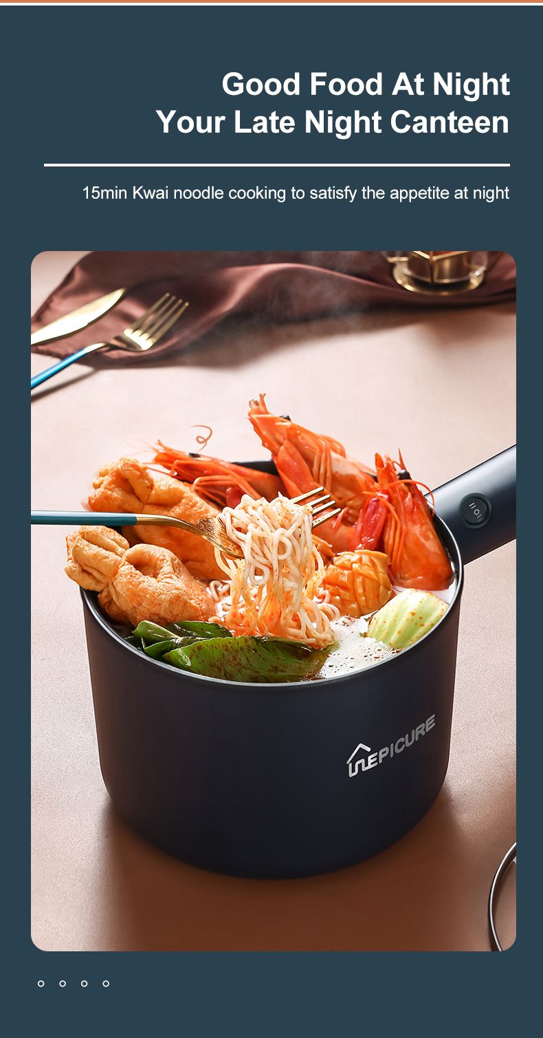 Mini Electric Cooker Multi-Function All-In-One Pot Double Layer Household Noodle Cooker Non-Stick Hot Pot Kitchen Tool_voghion.com