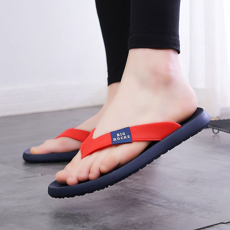 Outdoor Wear Fashion Flip-Flops, Sommer Herren Soft Bottom Rutschfeste Flip-Flops, Paarmodelle Verschleißfeste Clip-Toe Strandschuhe Casual Daily_voghion.com