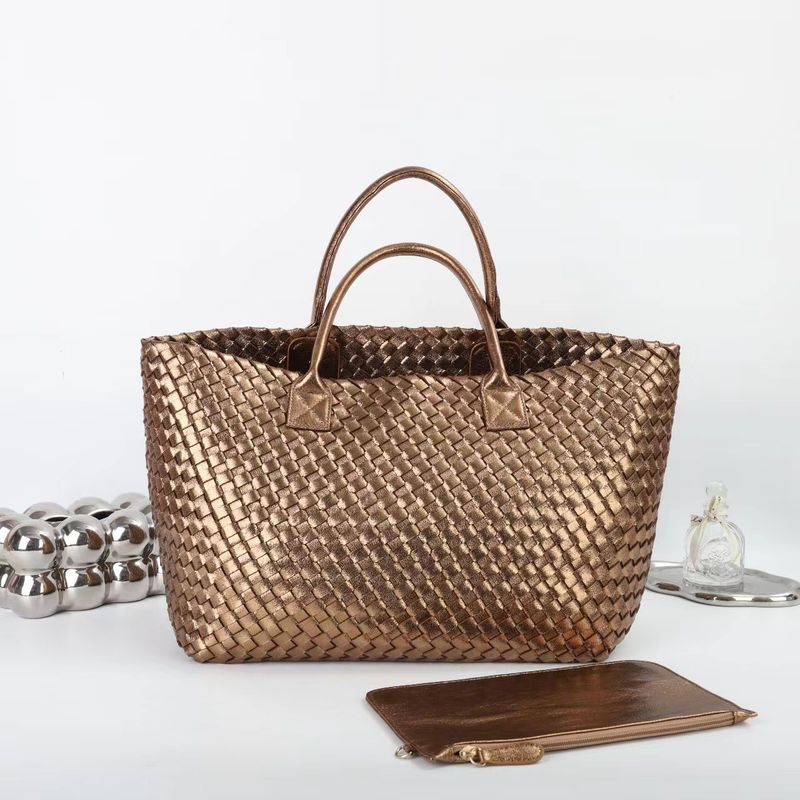 Handbag Trend Hand Woven Vegetable Blue Son Large Capacity Carry-on Bag Woman_voghion.com