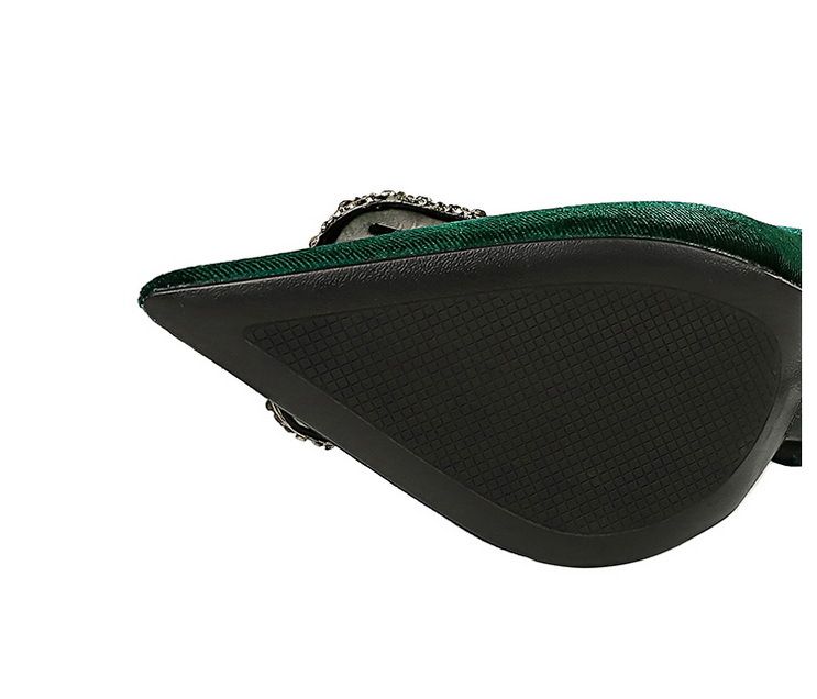 1363-K83 Bankett Dünne Absätze Verdicktes Wildleder Spitz Seitlich Hohl Metall Wasser Diamant Schnalle Ultra High Heel Einzelschuhe_voghion.com