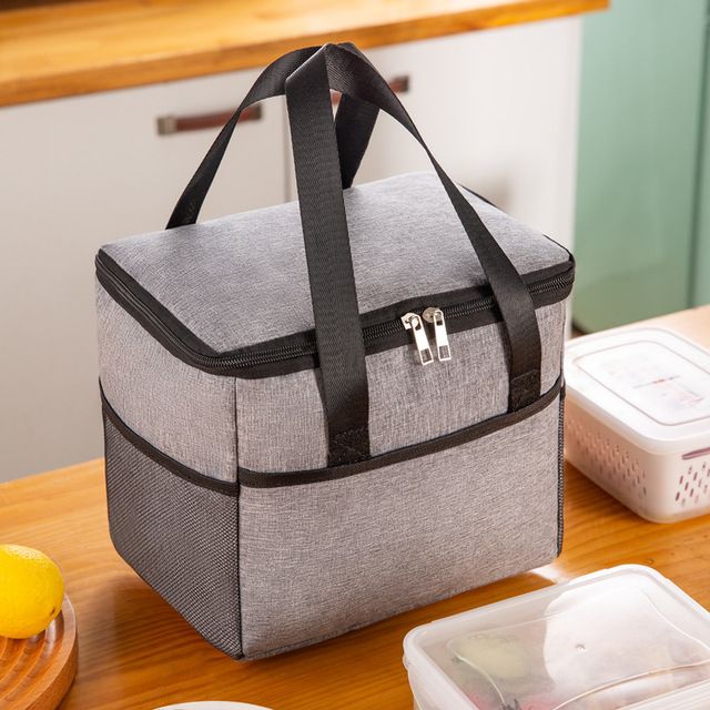 Borsa per il pranzo portatile impermeabile Borsa per l'isolamento termico cationico di grandi dimensioni Borsa per il ghiaccio Borsa per il pranzo ispessita di grande capacità Borsa per picnic_voghion.com