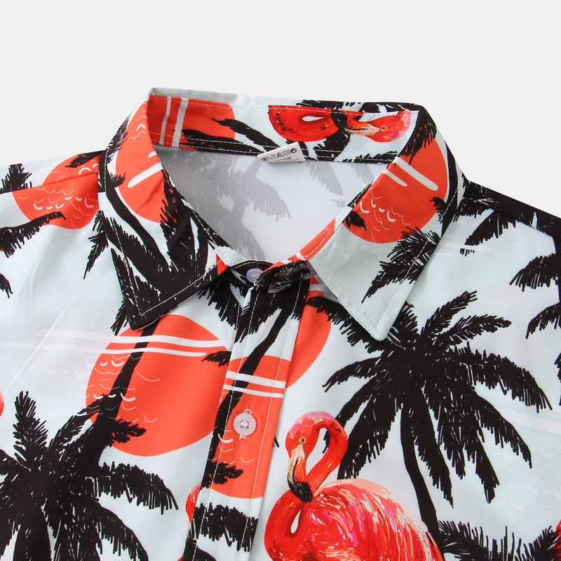 2024 Nuova camicia hawaiana stampata a maniche corte da uomo alla moda sulla spiaggia_voghion.com