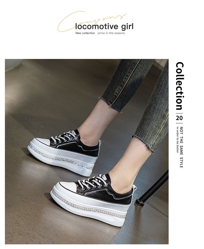 Chaussures simples à semelle épaisse pour femmes avec hauteur intérieure élevée en 2024, chaussures de planche polyvalentes de printemps, chaussures de sport à la mode et_voghion.com