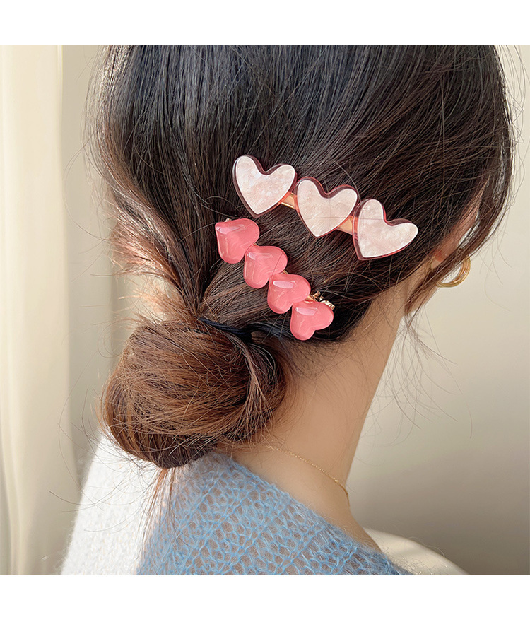 Cute and sweet hair clip side clip new side bangs clip net red hair card girl heart duckbill clip bb clip headdress_voghion.com