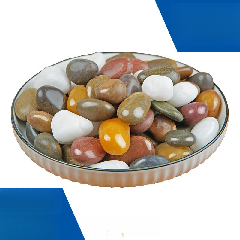 Pebbles Rain Raw Fish Tank Flower Pot Natural Small Stones Courtyard Decoration Gardening Multicolored Stone Paving_voghion.com