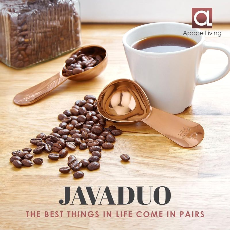 2-Pack Stainless Steel Coffee Spoons - 1oz Measuring_voghion.com