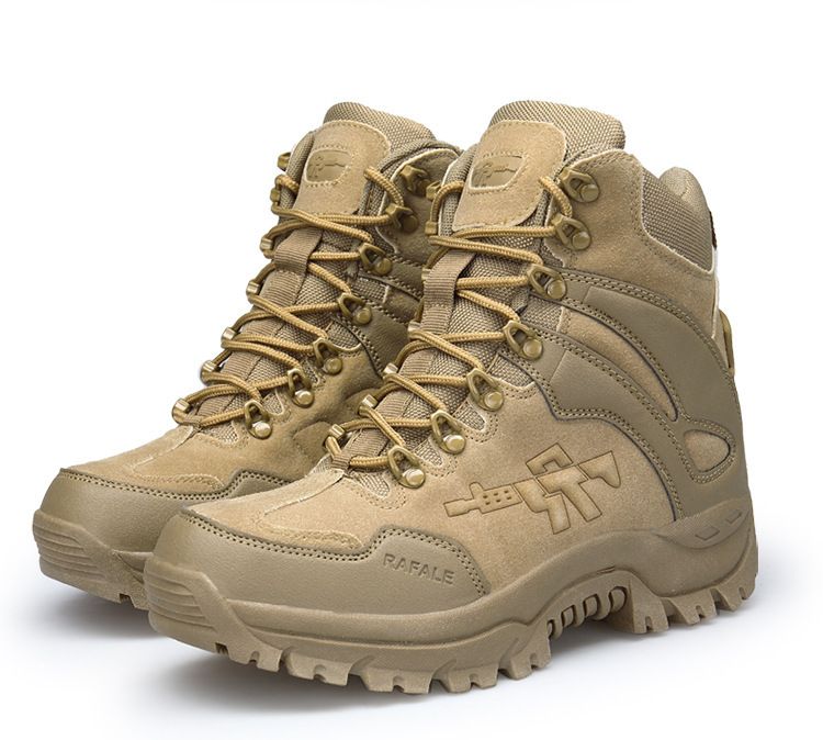 Große Größe Neue High-Top Outdoor Taktische Stiefel Wüstenstiefel Herren Warme Schneestiefel Wanderschuhe_voghion.com