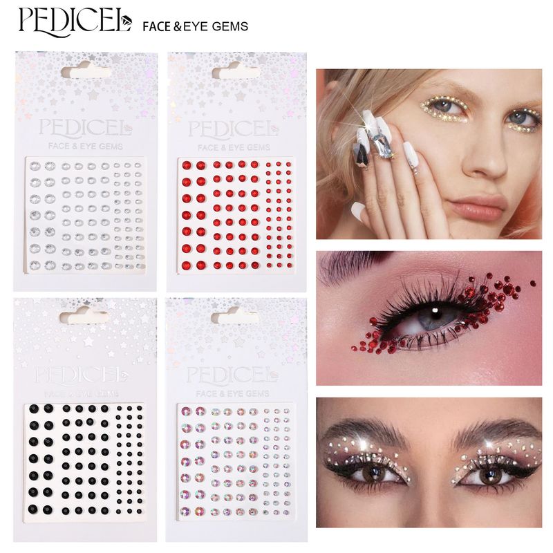 Halloween Edm Electronic Music Festival Face Stickers Eyebrow Stickers Diamond Resin Diamond Carnival Diamond Stickers Masquerade Face Decoration_voghion.com