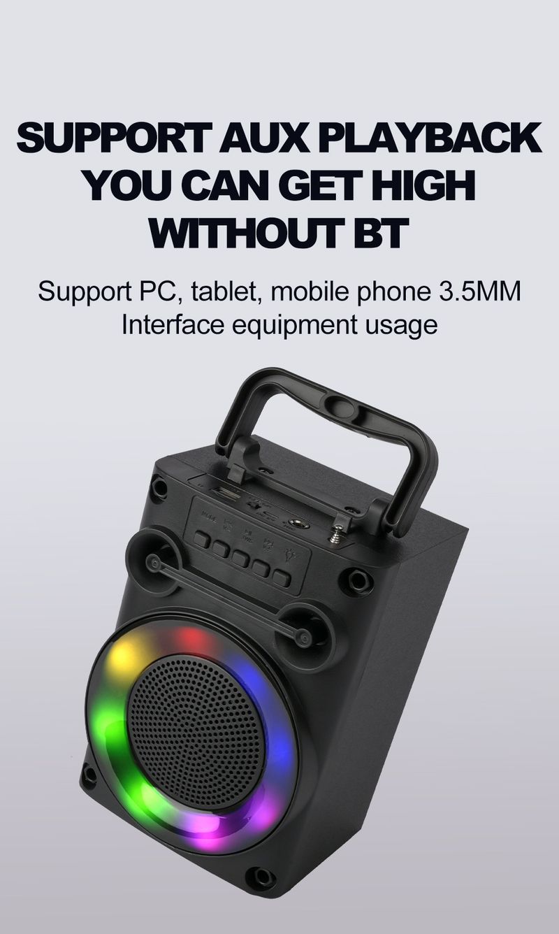ZQS1455 Vanjski kamperski karaoke Square Dance Prijenosni bežični Bluetooth veliki zvučnik malog kapaciteta_voghion.com