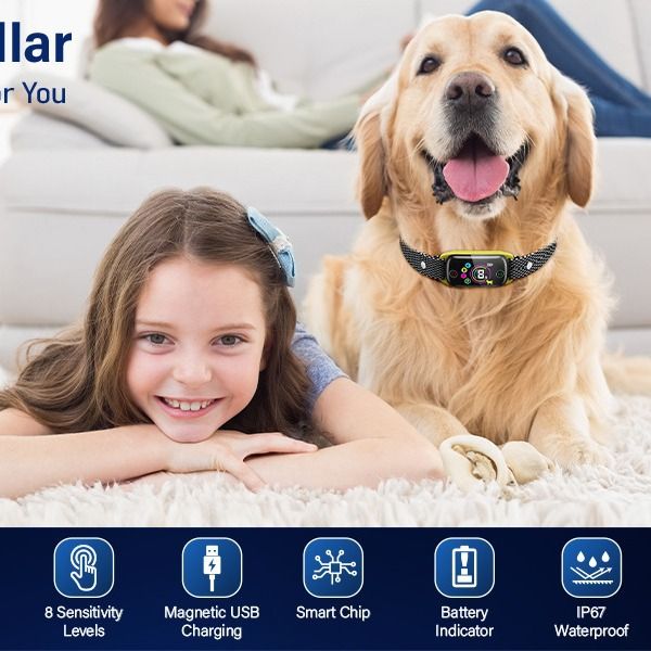 Nouveau modèle de collier automatique intelligent anti-aboiements et anti-interférences pour chien_voghion.com