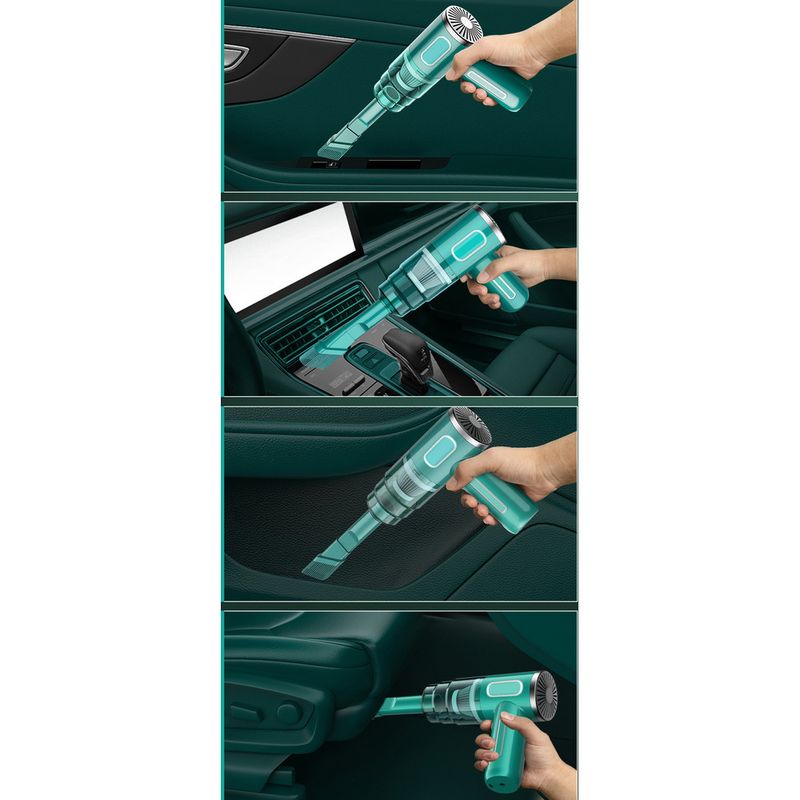 Aspirapolvere per auto senza fili, portatile, ad alta aspirazione, per uso domestico, piccolo mini soffiatore portatile per la rimozione della polvere._voghion.com